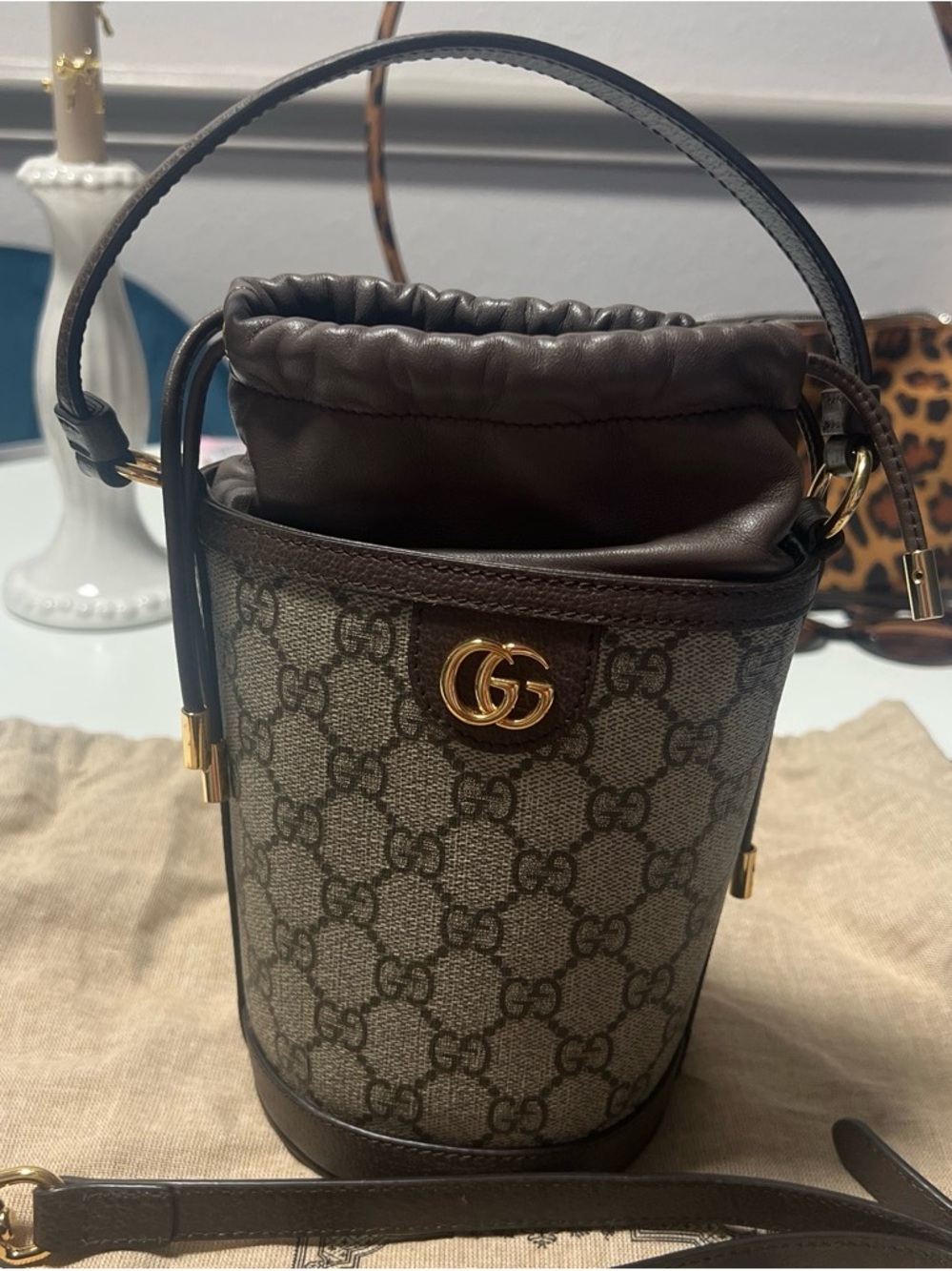 Gucci ophidia mini bucket bag